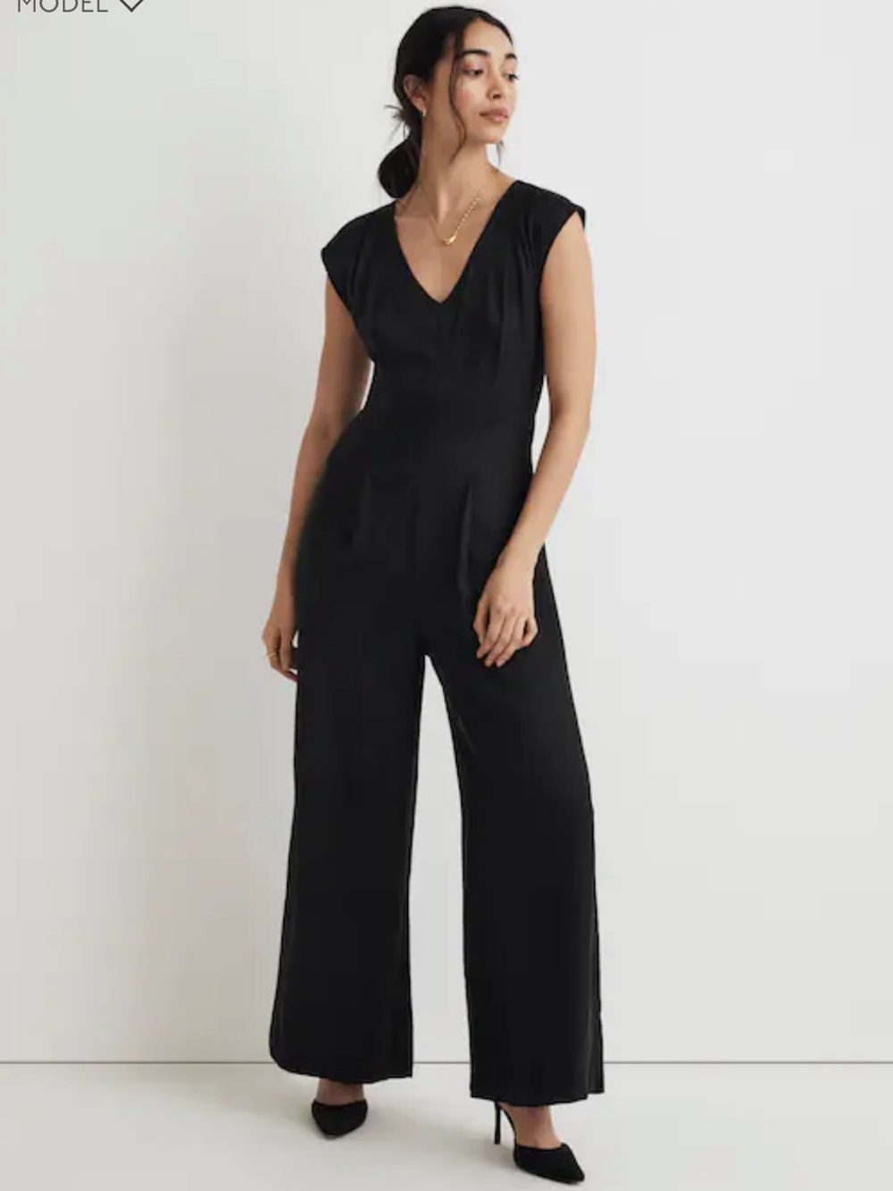 Madewell Classic Black Jumpsuit